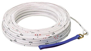 エスロン測量ロープ 本体/50m 50-LN河川 流量観測 測量用品 検縄 目盛付 MYZOX(50-LN)