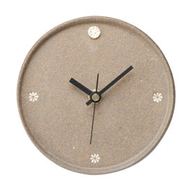 時計 置時計 サークル（印華） G5-0503 信楽焼 時計 Clock 丸 円 焼物 人気