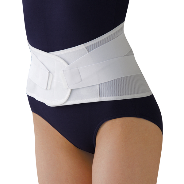 腰部分に２本のプラスチック板内蔵で腰椎をしっかりサポート サポーター 限定価格セール 未使用品 コルセット 腰 予防 腰痛 女性 対策 腰らく２重コルセット 日本製 ホワイト
