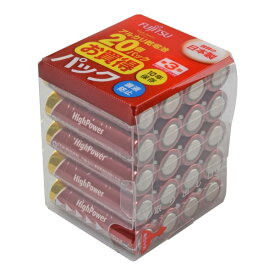 電池 乾電池 富士通アルカリ乾電池 20本お買い得パック 単3形1.5V 防災 災害 避難 防災 アウトドア キャンプ 非常用 でんち 単3 単三電池