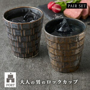 ロックカップ カップ コップ 酒器 FORT ロックカップペア FOR-6006A 食器 和食器 磁器 お酒 美濃焼 日本製