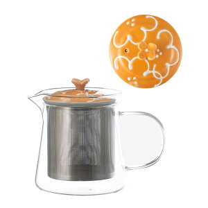 ティーポット ポット 急須 茶こし付 SSガラスポット 大 ガラスポット 耐熱 耐熱ガラス 磁器 日本製 ガラス ハーブティー 波佐見焼