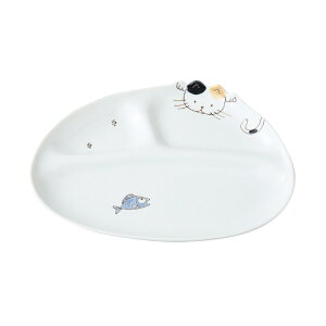 皿 お皿 小皿 プレート ミニ 仕切皿 ワンプレート仕切ミニプレート 食器 仕切り 仕切り付 動物 磁器 波佐見焼 日本製