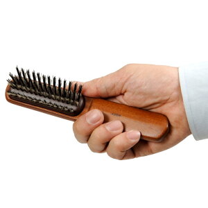 IKMT ブラッシングブラシ 豚毛 ヘアブラシ IKH-4228 小 やわらかめ S 男性用 メンズ Finest Hair brush BRUSHING BRUSH 高級 池本刷子工業 イケモト 優れものA