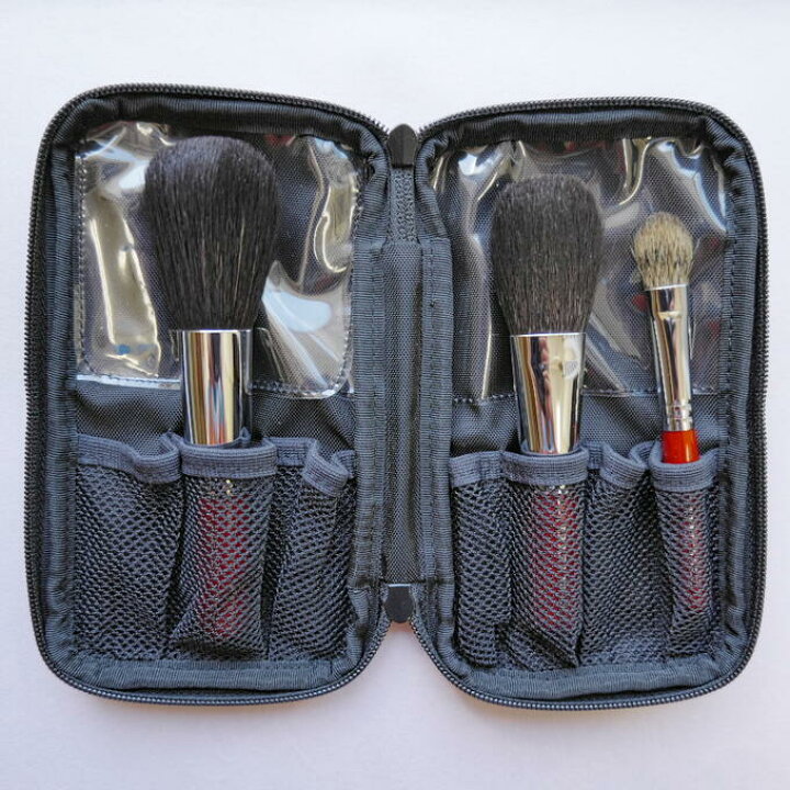 楽天市場】竹宝堂 熊野筆 メイクブラシ 高級 メイクブラシセット 3本 1  