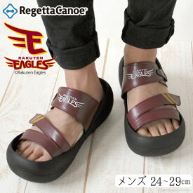 《1000円〜最大4000円OFFクーポン》 リゲッタ カヌー メンズ サンダル 東北 楽天 ゴールデン イーグルス コラボ おしゃれ 疲れない 厚底 マジックテープ ベルト 歩きやすい コンフォートサンダル プロ野球 応援 グッズ BCBF5137RE