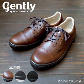 《ポイント5倍》 革靴 カジュアル メンズ 本革 ムーンスター スニーカー Gently ワールドマーチ レザー シューズ レースアップ 軽い 撥水 コンフォート ストレートチップ 抗菌 防臭 幅広 4E ビジネス 靴 通勤 通学 ブラック 黒 GE101 父の日 ギフト プレゼント 実用的