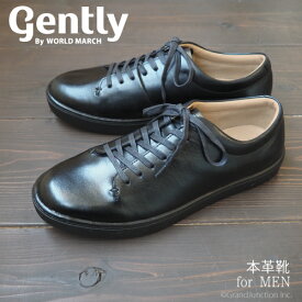 革靴 カジュアル メンズ 本革 ムーンスター スニーカー Gently ワールドマーチ レザー シューズ 内羽根 コート レースアップ 軽い 撥水 防水 コンフォート 抗菌 防臭 幅広 4E ビジネス 靴 通勤 通学 ブラック 黒 GE102