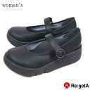 《600円〜最大2000円OFFクーポン》 リゲッタ 靴 レディース 歩きやすい 厚底 パンプス 痛くない ストラップ 黒 軽量 軽い 履きやすい 疲れにくい コンフォート シューズ 立ち仕事 靴 疲れない 幅広 スニーカー っ ぽい パンプス 日本製 シューズ RE166