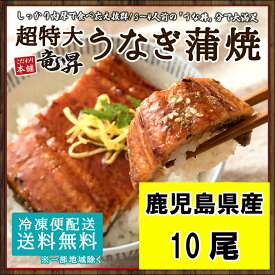 【最大75％OFF/スーパーセール♪】ウナギ ウナギ蒲焼き 10尾 鹿児島県産 送料無料 うなぎ ウナギ 鰻 蒲焼き 国内産 国産 土用の丑の日 お年賀 ギフト 冷凍食品 業務用 ギフト 御祝 内祝 誕生日 プレゼント コンペ 景品 発送D 母の日 父の日 年賀 誕生日祝い 母の日 父の日