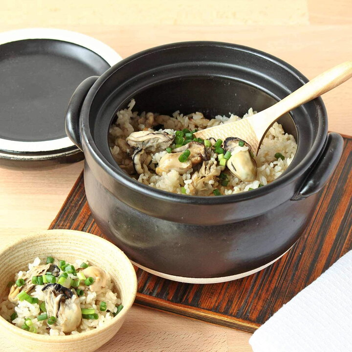 楽天市場】ふっくらご飯鍋 二重蓋 5合炊 萬古焼 ばんこ焼土鍋 陶器 