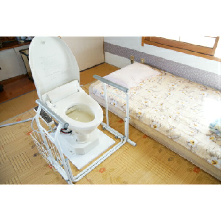 楽天市場】介護用トイレ 水洗トイレ 温水洗浄便座 ベッドサイドトイレ 
