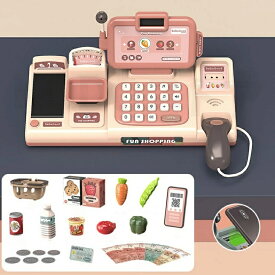 レジおもちゃ【25個セット】レジスターセット クレジットカード 紙幣とコイン付子供用 電卓 計算機 お菓子 果物 レジ オモチャ お買い物レジスター 遊び レジスタ お金セットビジーボード プレゼント ギフト送料無料 子供用 誕生日 誕生日プレゼント