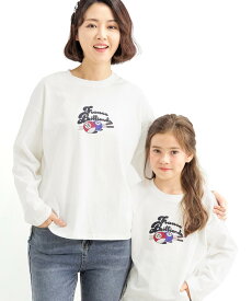 【クーポンで50％OFF】プリントTシャツ トップス 長袖 子供服 キッズ ジュニア 女の子 男の子 オーバーサイズ 100cm 110cm 120cm 130cm 140cm 150cm 160cm