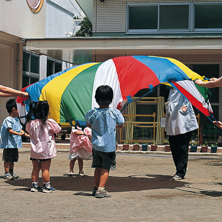 楽天市場 らくらくプレイバルーン5色3m パラバルーン プレイパラシュート 保育園 保育所 幼稚園 運動会 ダンス イベント Cd付き 収納バッグ付き 集団演技 大技 表現方法 導入 ねらい 幼児 園児 楽しい 大人 演目 お遊戯会 曲 運動用品 華 リトミック 体操 6歳までの