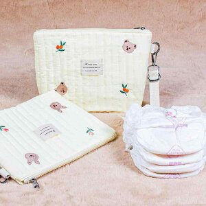 オムツポーチ マルチポーチ ヌビ キルトポーチ ベビーポーチ ベビー おむつ収納 出産祝い ベビーグッズ ママグッズ ストラップ付ポーチ おしりふき 赤ちゃん ギフト プレゼント マザーズバ
