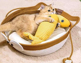 猫用 猫のおもちゃ マタタビ入り ぬいぐるみ 魚 かわいい 可愛い イエロー 退屈緩和 自己刺激 ツール 子猫 歯ぎしり用 ペット用品 室内用 ストレス発散 運動不足解消 リラックス 癒し 噛む 蹴る 遊ぶ 一人遊び