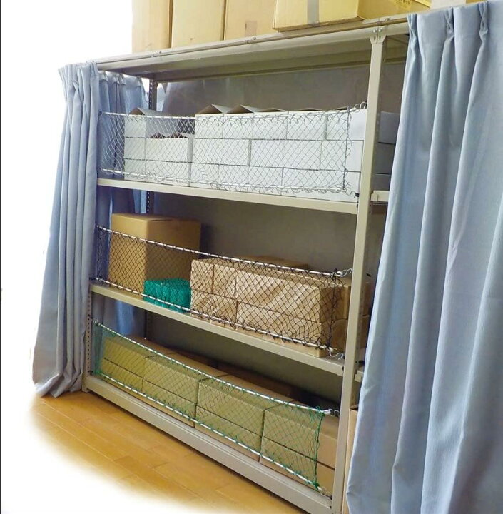 楽天市場】棚落下防止ネット1枚35×170cm 棚サイズ45×180cm 上部ゴム紐 