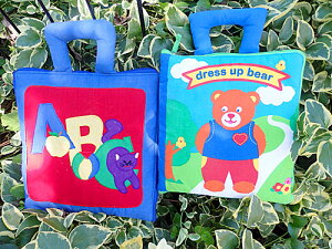 Happy Summerセール布絵本英語MY ABC BAG&dress up bear英語版2種類セットプレイ&ラーンギフトセット【知能開発レッスンブック】幼児教育選んで!!無料ギフトラッピング