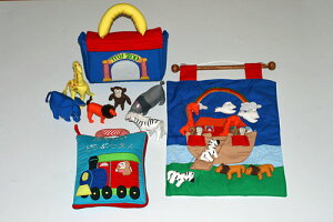 【知能開発レッスンブック】布絵本お誕生日出産祝いたのしいどうぶつえん &プレイアニマル マイズー&おまけ付き ノアのはこぶね クリスマススペシャルギフトセット知育選んで!! 無料ギ