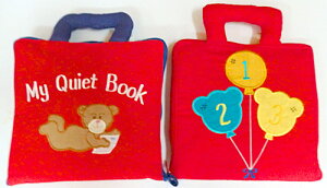 Happy Summerスペシャルセール布絵本MY QUIET BOOKクローリングベア&バルーンかずあそび123刺しゅう英語版ファーストステップギフトセット幼児教育【知能開発レッスンブック】選んで!!無料ギフト