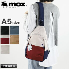 モズ ボディバッグ moz ボディバック スリングバッグ メンズ レディース A5 4L 小さめ 軽量 ワンショルダーバッグ ショルダーバッグ 撥水 斜め掛け 肩掛け 4L 軽量 旅行 おしゃれ かわいい リフレクター 通勤 通学 普段使い エルク ヘラジカ ZZRK-05