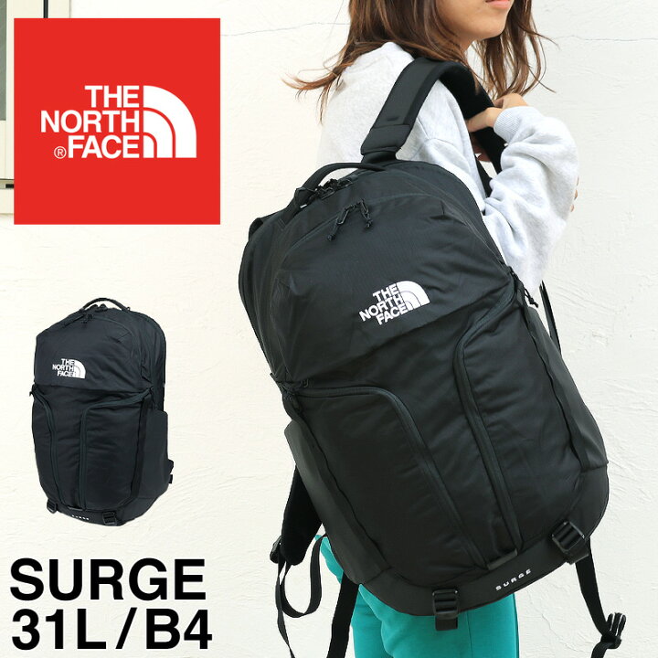 楽天市場 リュック ザ ノースフェイス バックパック 31l The North Face リュックサック 通学 女子 男子 高校生 大学生 ブランド レディース メンズ Nf0a52sg Surge サージ Pc収納 多機能 デイパック 人気 通勤 黒 おしゃれ かっこいい 30l台 大容量 プレゼント