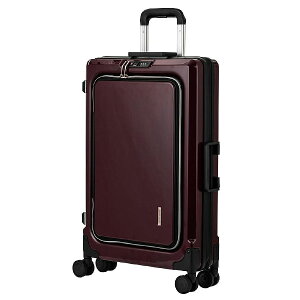 スーツケース Mサイズ フロントオープン レジェンドウォーカー LEGEND WALKER 6031-60 キャリーケース ファスナー 24L 55L 3〜5泊 FIT フィット 軽量 静音 拡張 TSAロック TSロック 薄型 4輪 8輪 双輪キャ