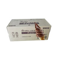 日世　ソフトミックス チョコレート 1000ml × 12本 　送料無料(九州、沖縄、一部離島は別途送料) ソフト…