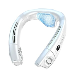 ネッククーラー 首掛け扇風機 羽根なし 携帯扇風機 ペルチェ素子 5200mAh大容量バッテリー 長時間連続稼働 Type-c充電 首掛けクーラー くびかけ ねっくくーらー 半導体冷却 遠足/スポーツ観戦/