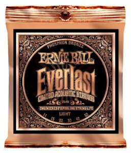 ERNIE BALL #2548 Everlast Coated Phosphor Bronze Acoustic Light AR[XeBbNM^[yzy`OX֔z
