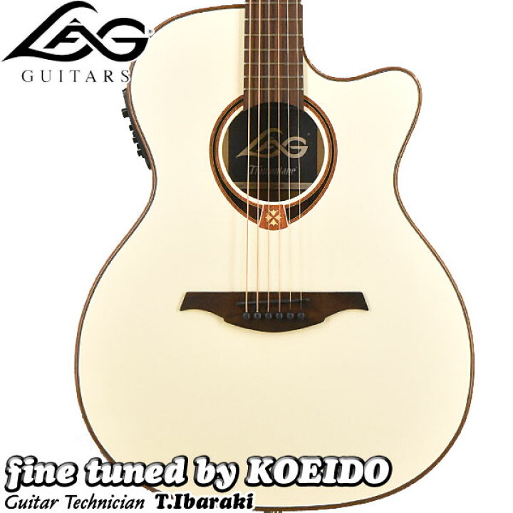楽天市場】LAG Guitars T118ASCE IVO【スペア弦付き】【送料無料 
