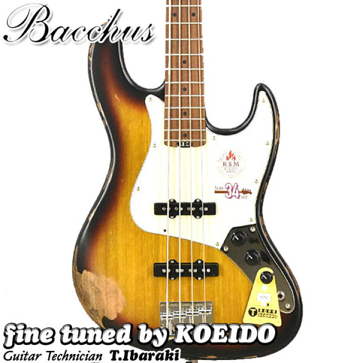 楽天市場】Bacchus WL4-AGED/RSM 3TS-AGD【送料無料】バッカス エレキ 