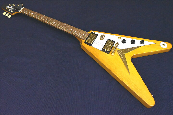 楽天市場】（お取り寄せ商品）Epiphone 1958 Korina Flying V (White 