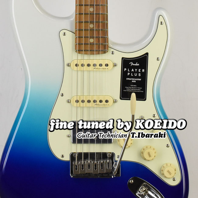 楽天市場】Fender MEXICO Player Plus Stratocaster HSS PFF Belair