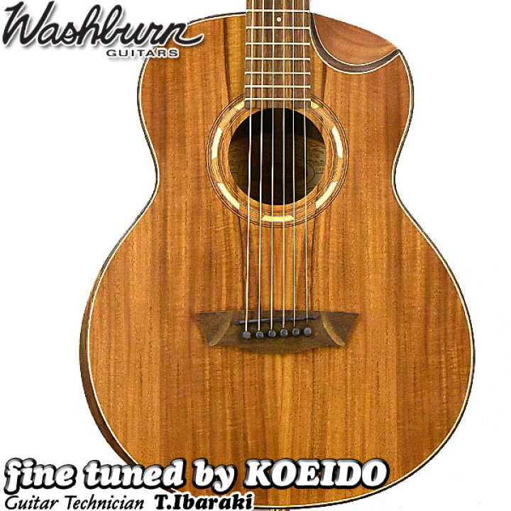 楽天市場】Washburn ミニアコースティックギター G-MINI 55 KOA 
