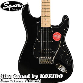Squier Sonic Stratocaster HSS MN BPG BLK エレキギター ストラトキャスター【ストラップサービス中！】【送料無料】スクワイヤー 初心者　入門用