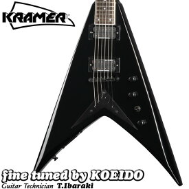 （お取り寄せ商品）Kramer Dave Mustaine Vanguard Ebony 【クリップチューナー、スペア弦付き！】【送料無料】クレイマー フライングV デイヴムスティン メガデス