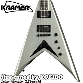 （お取り寄せ商品）Kramer Dave Mustaine Vanguard Silver Metallic 【クリップチューナー、スペア弦付き！】【送料無料】クレイマー フライングV デイヴムスティン メガデス