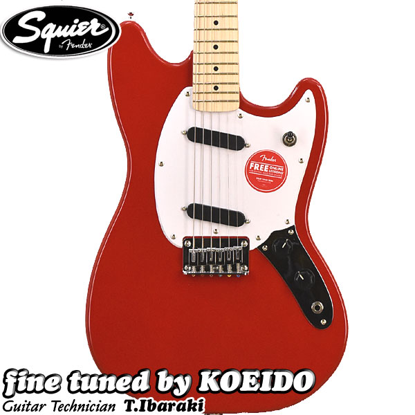 楽天市場】Squier Sonic Mustang MN WPG Torino Red エレキギター