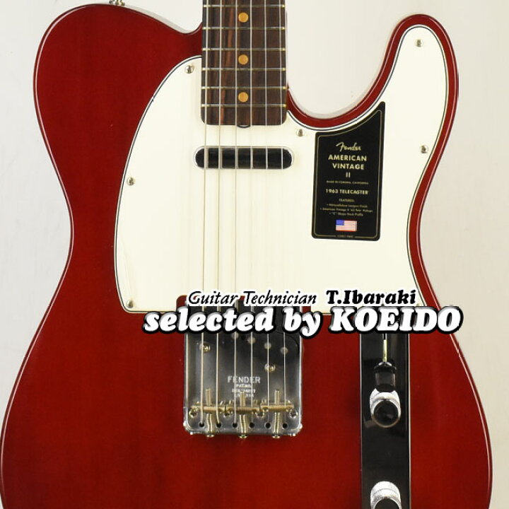 楽天市場】Fender American Vintage II 1963 Telecaster Crimson Red 