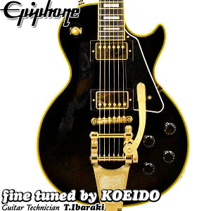 Epiphone Joe Bonamassa 1959 Les Paul Custom with Bigsby Antique Ebony【入荷しました】【スペア弦、クリップチューナー付き!】【送料無料】エレキギター エピフォン ジョーボナマッサ