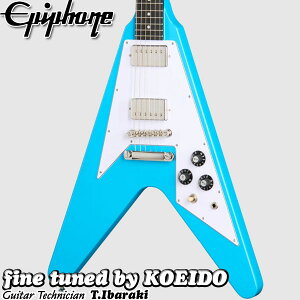 �i�����񂹏��i�jEpiphone Flying V 70s Maui Blue �y�X�y�A���t���z�G�s�t�H���@�t���C���OV
