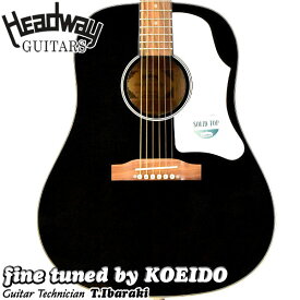 Headway HJ-45S BLK【光栄堂特注モデル】【レビュー特典付き】ヘッドウェイ　アコースティックギター