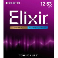Elixir Bronze Acoustic Light Gauge Polyweb #11050【送料無料】【定形外郵便発送】