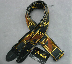 Fender 2" Monogrammed Strap Black/Brownyzy`OX֔ztF_[@M^[Xgbv