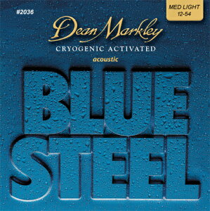 Dean Markley Blue Steel #2036 Acoustic Guitar Strings MED LIGHT 12-54 AR[XeBbNM^[yzy^X֔z