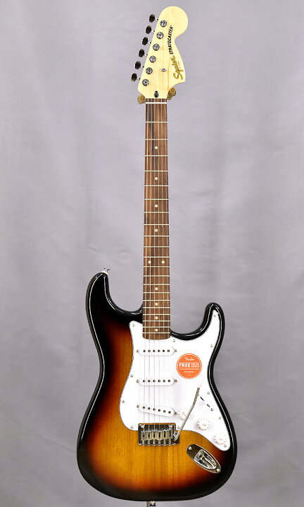 楽天市場】Squier Affinity Stratocaster LRL WPG 3TS【ストラップ 