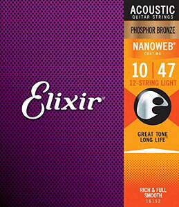 Elixir Phosphor Bronze Acoustic 12-String Light Gauge Nanoweb#16152yzy`OX֔z