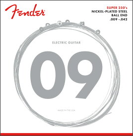 Fender 250L [09-42ゲージ] Guitar Strings【送料無料】【定形外郵便発送】エレキギター弦